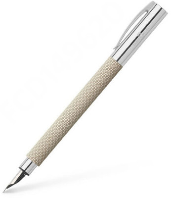FABER-CASTELL Ambition OpArt White Sand Precious Resin Fountain Pen – Medium Nib Fountain Pen(Ink Color - Black)