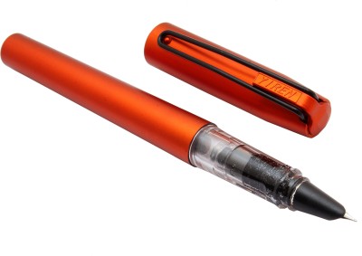 Ledos Yiren 6021 Voyager Brick Orange Body Black Wired Clip Fine Nib Fountain Pen(converter system)
