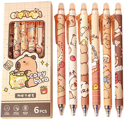 Climberty NA Gel Pen(Pack of 6, Ink Color - Blue)