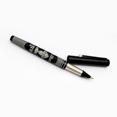 UJJi Libra (Tula) Designed Black Aluminum Metal Blue Ink Ball Pen(Ink Color - Black)