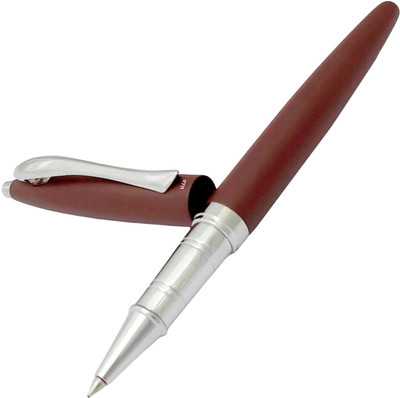 UJJi Matte Coffee/Brown Colour with German Refill Blue Ink Roller Ball Pen(Ink Color - Brown)
