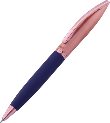 Krink Metal Pen B213 Blue and Rose Gold Combination pen with beautiful gift box Ball Pen(Ink Color - Blue)