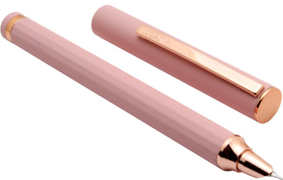 Ledos Luoshi Magneto Pink Velvet Soft Finish Body Unique Magnetic Cap System Fine Nib Fountain Pen(Ink Color - Converter System)
