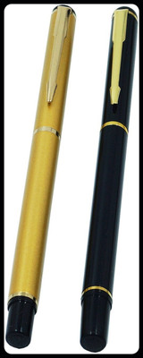 auteur 801 Black & Golden Color Luxury With 18 KGP Golden Arrow Clip 2 Roller Ball Pen Gift Set(Ink Color - Blue)