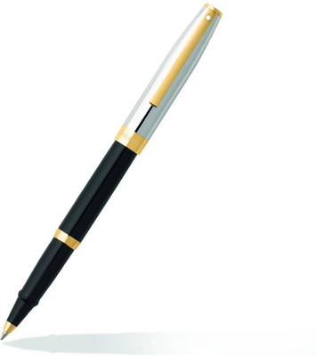 SHEAFFER Sagaris E9475 Black Barrel And Chrome Cap With Gold Tone Trim Roller Ball Pen(Ink Color - Black)