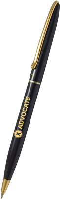 UJJi Lawyer Black Color Brass Material Sleek Design Ball Pen(Ink Color - Blue )