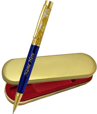 UJJi Name Personalized Blue Colour Brass Material Ball Pen(Ink Color - Blue )
