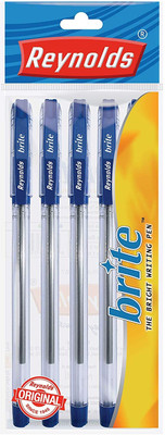 Reynolds Brite Blue by THE MARK Ball Pen(Pack of 50, Ink Color - Blue)