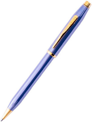 CROSS Century II Lavender Blue with 23KT Gold Plated Appointments Ballpoint Pen Ball Pen(Ink Color - Black)