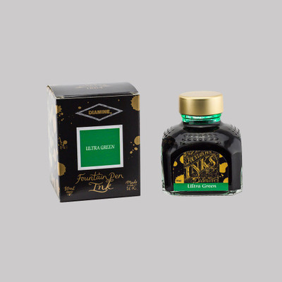 DIAMINE ULTRA GREEN 80 ML Ink Bottle(Ink Color - Green)