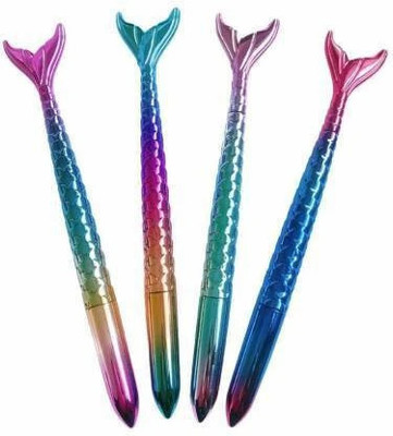MEHRANSH Mermaid Pen Gel Pen(Pack of 4, Ink Color - Multicolor)