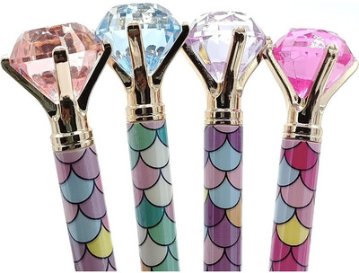 Tera13 Diamond Gel Pen(Pack of 2, Ink Color - Blue)