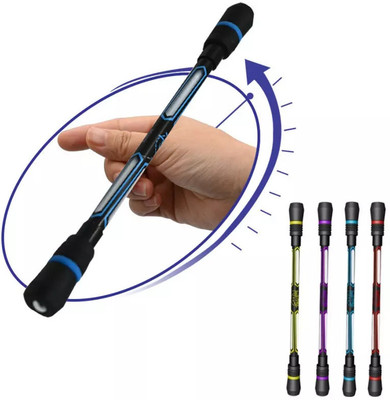 apcatio Finger Spinning Pen - 4 Pcs Rotatable Finger Ball Point Pens Ball Pen(Pack of 4, Ink Color - Blue)