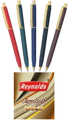 Reynolds Jetter Roller Ball Pen(Pack of 5, Ink Color - Blue)