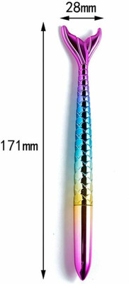 RINGHAS Mermaid Gel Pen Gel Pen(Pack of 6, Ink Color - Blue)