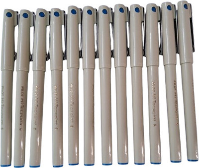 PILOT Pilot Hi-Tecpoint O5 0.5mm Extra Fine Point Roller Ball Pen(Pack of 12, Ink Color - Blue)