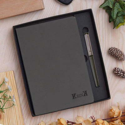 Krink ® Mercury Trading Edition R044 Combo 2 IN 1 Roller ball Pen + Diary Pen Gift Set(Pack of 2, Ink Color - Blue) Krink ® Mercury Trading Edition R044 Combo 2 IN 1 Roller ball Pen + Diary Pen Gift Set(Pack of 2, Ink Color - Blue)