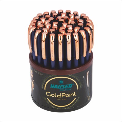 HAUSER Gold Point Ball Pen Ball Pen(Pack of 50, Ink Color - Blue)