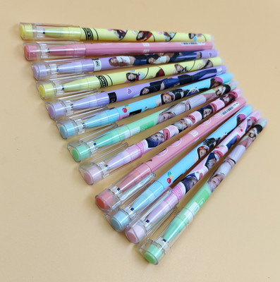 Paper Bear NA Gel Pen(Pack of 12, Ink Color - Blue)