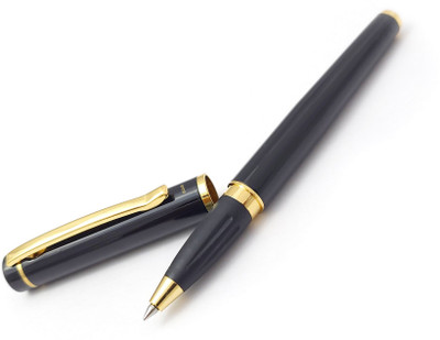 UJJi Magnetic Cap with Gold Part Fitted with German Refill Roller Ball Pen(Ink Color - Blue )