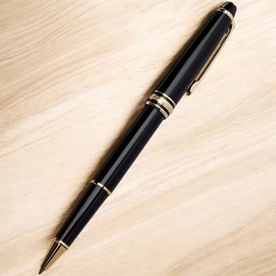 Montblanc Masterpiece Gold -Coated Roller Ball Pen(Ink Color - Black)