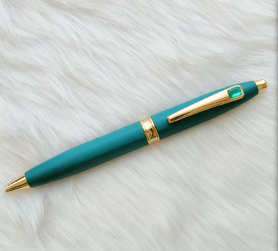 mizi RETRO GREEN METAL BODY PEN Ball Pen(Ink Color - Blue)
