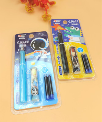 Paper Bear NA Fountain Pen(Pack of 2, Ink Color - Yellow, Blue)