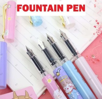 SAH 7 PCS Fountain Unicorn them water glitter pen for school kids and girls Fountain Pen(Pack of 7, Blue)