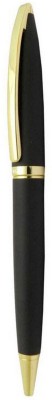 UJJi Matte Black Golden Clip Metal Ball Pen(Ink Color - Blue )