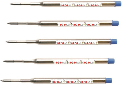 NOZOMI Roll ball Ball Pen(Pack of 5, Ink Color - Blue)