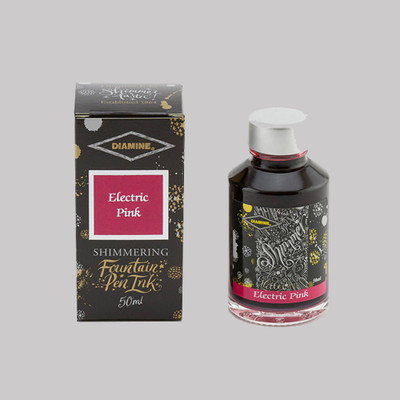 DIAMINE ELECTRIC PINK SHIMMER 50 ML Ink Bottle(Ink Color - Pink)