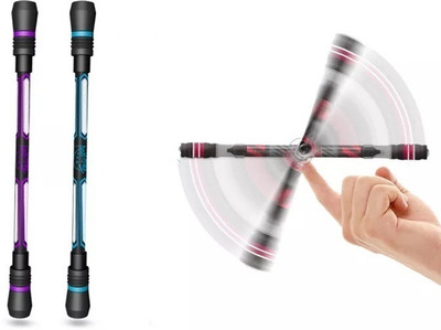 KIDWILL Spinning Rotatable Finger Pen - Non-Slip Coated Spinning Ball Pen(Ink Color - Multicolor)