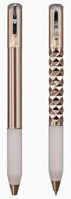 KRYTONE Crush Metric Transforming Pen,Switch Pen-Changes Shape Between Solid And Crushed Ball Pen(Ink Color - Blue, Black)