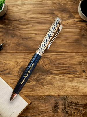 Mizi Craft Designer Copper Metal Gifting Pen Ball Pen(Ink Color - Blue)