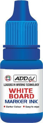 Add Gel White Board Marker Ink 15 ML Marker Ink(Pack of 10, Ink Color - Blue)