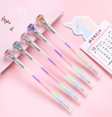 Tera13 diamond Gel Pen(Pack of 4, Ink Color - Multicolor)