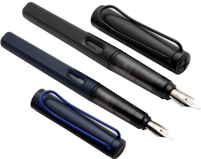 Ledos Luoshi 1.5 mm Straight Cut Nib Calligraphy Fountain Pen(Pack of 2, Ink Color - Converter System)
