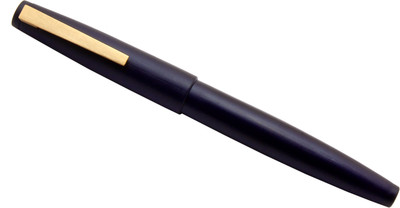 Ledos Jinhao 80 Matte Deep Blue Golden Trims Fine Nib Fountain Pen(Ink Color - converter system)