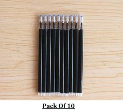 Fashion Crazz Fabric Marking High Temperature Disappearing Refill Heat Erasable Marker Refill(Pack of 10, Ink Color - Black)