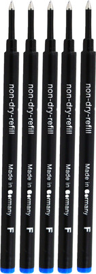 auteur Schmidth Blue Ink Smooth Writing Roller Ball Pen Refill(Pack of 5, Ink Color - Blue)