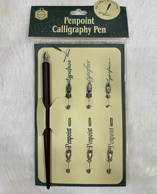Kreative Kraft Calligraphy Dip Pens & Nibs 7 Pcs Set Nib(Pack of 7, Ink Color - black pen, silver nib)
