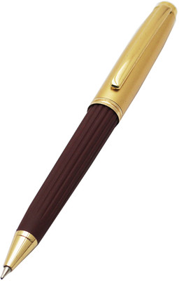 JINHAO Grace Brown Colour Executive Design , Metal Body With 24 CT Gold Plated Top Ball Pen(Ink Color - Blue)