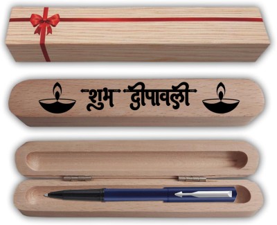 PARKER Beta Neo Blue Roller Pen with Shubh Diwali Gift Box and Bag Pen Gift Set(Blue)
