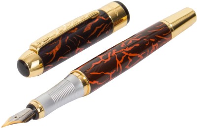 auteur Premium Jinhao 250 Heavy Signature Collection Flame of Fire Luxury Best Fountain Pen(Ink Color - Black)