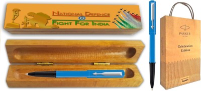 PARKER BETA NEO BALL PEN WITH SS With Wooden Fight For India Gift Box & Gift Bag Ball Pen(Blue)