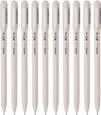 HAUSER XO Gel Pen Wallet Pack | Sleek Body & Low Viscosity Ink With Matt Finish Gel Pen(Pack of 30, Ink Color - Black)