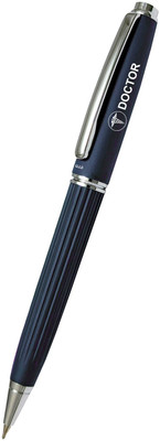 UJJi Doctor Logo with Lining Pattern Design Blue Colour with Chrome Plated Clip Ball Pen(Ink Color - Blue )