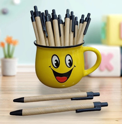 Bamboo Haat Organic & Biodegradable Paper Ball Point Ball Pen Refill(Pack of 50, Ink Color - Blue)