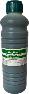 Daytone Fountain Pen Ink- 500ml Ink Bottle(Pack of 2, Ink Color - Emerald Green)
