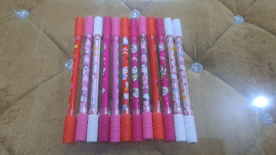 Sawkirp darshraj Hello kitty pen Gel Pen(Pack of 6, Ink Color - Blue)
